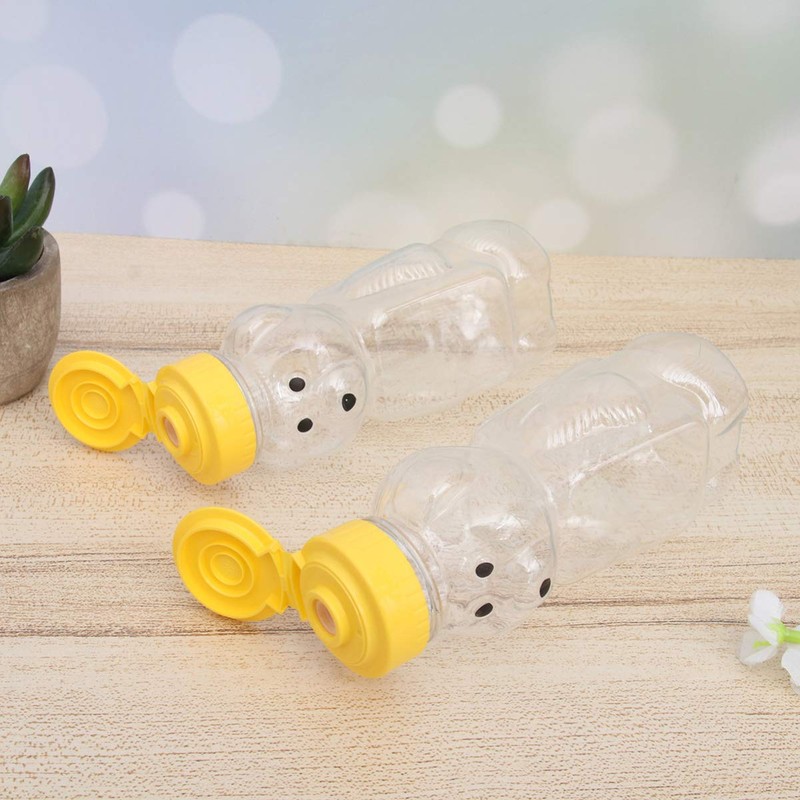 Cabilock Bear Honey Bottle Flip Top Lid Cap with Jar