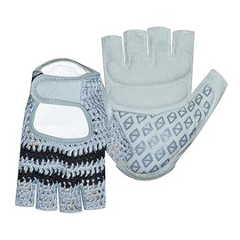 Weight Lifting Leather Padded Fitness Training Gym Cycling Wheelchair All Sports Gloves W-1057 (Large)