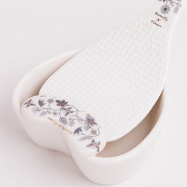 Golden Bell Butterfly Gray Rice Spatula/Saucer / 골든벨 버터플라이 그레이 밥주걱/받침