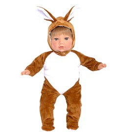 Brown Bunny Outfit Fits 15-18 Inch Ann Lauren Baby Dolls- Baby Doll Clothes