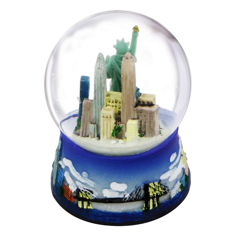 New York Snow Globe -65MM Skyline 614, New York Snow