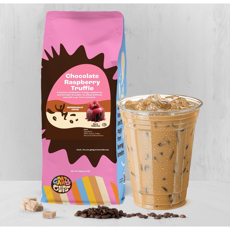 Crazy Cups Chocolate Lovers Ground Coffee Variety Pack 3 Pack,