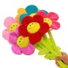 Justkeji Stuffed Artifical Flower,Plush Sunflower Bouquet with Bendable Stems, Stuffed