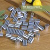 Pack of 50 Rope Clamps, Crimp Sleeves, Aluminium Crimping Loop,