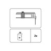 GARDINIA Panel trolley glides, replacement for panel trolleys and panel