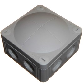 5pk Wiska Combi 308/5 Grey Outside Junction Box with Terminal Block Waterproof IP67 Membrane and M20 Thread