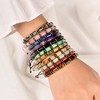 2Pcs 6x8mm Tube Bead Healing Stone Adjustable Beaded Bracelet -
