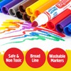 GEEOOLLAH Crayloa Washable Markers & Mechanical Pencils, Includes 2 Boxes