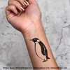 4 x 'Penguin' Temporary Tattoos - Water Resistant, Skin-Safe, Non-Toxic