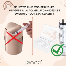 10 Mouthpieces Adaptable to Baby Nose Syringes