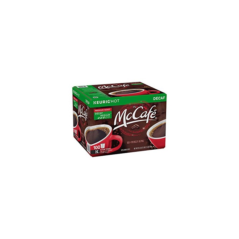 McCafe Premium Roast Decaf Coffee, K-CUP PODS, 100 Count