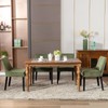 COLAMY Modern Dining Chairs Set of 2, Upholstered Corduroy Accent