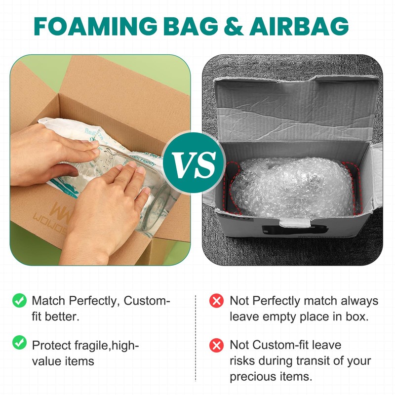 WOWOSS 8 Pack 16"x14" Expanding Packing Foam, Expanding Foam for