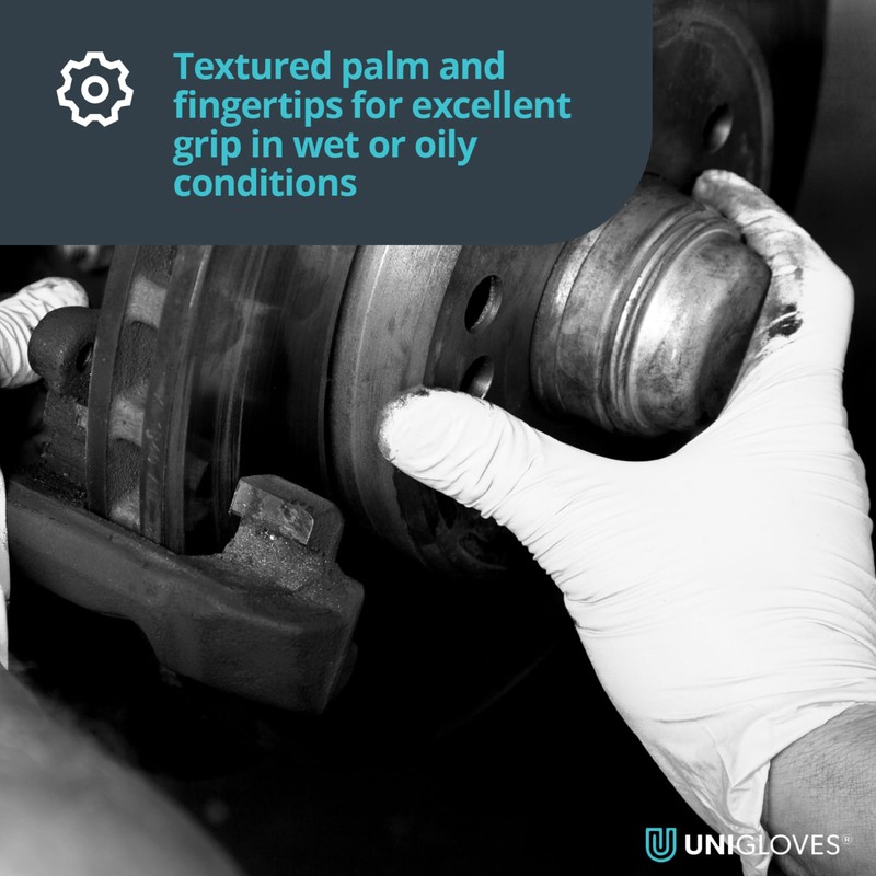 Unigloves Super Grip – Hohe Qualität – Latex Untersuchungshandschuhe –