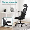 TREATLIFE HOME Comfortable Swivel Office Chair with Adjustable Headrest, High