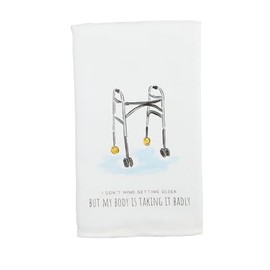 Mud Pie Body Funny Birthday Towel; 26" x 16 1/2"