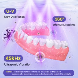 Rolipo Ultrasonic Retainer Cleaner Machine, Professional Ultra Sonic Cleaner Pod