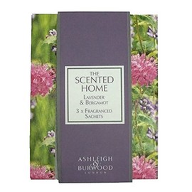 Ashleigh & Burwood Sachets, Lavender & Bergamot, 3 Sachet, Lavender & Bergamot, Ashley & Burwood