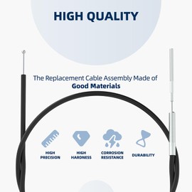 53630 Tiller Cable Suitable for Earthquake Rear Tine Tillers 5055 5055c 7055 7055C 6015B 6015V 6065VEC 3200, 39" Sheath Forward Reverse Cable Replace for Earthquake Tiller Parts