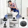 Toilet Flush Button, Black Toilet Push Button Flush Replacement, ABS