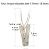 YOUOWO Clothes pins 24 Pack with Plastic Rope Clothes Pegs