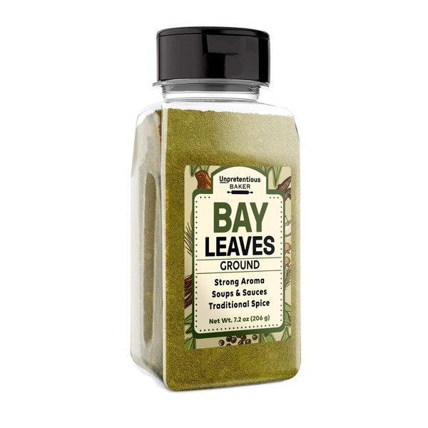 Unpretentious Ground Bay Leaves, 7.2 oz, Savory & Traditional, Dry Rubs, Soups & Sauces