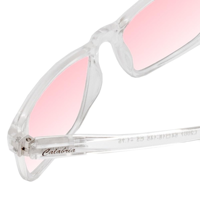 Medspex Pink FL-41 Tinted Reading Glasses +2.25 Clear Crystal Light
