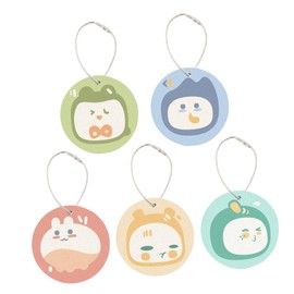 CHILDWEET 5pcs Cartoon Dish Scrubber Reusable Kitchen Cleaning Sponges for Efficient Bowl and Table Cleaning Pulp Material Adorable Design Housewarming Present