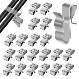 Pack of 50 Solar Cable Clips Stainless Steel Solar PV Cable Clips Cable Holder Cable Clips Suitable for Cable Assembly
