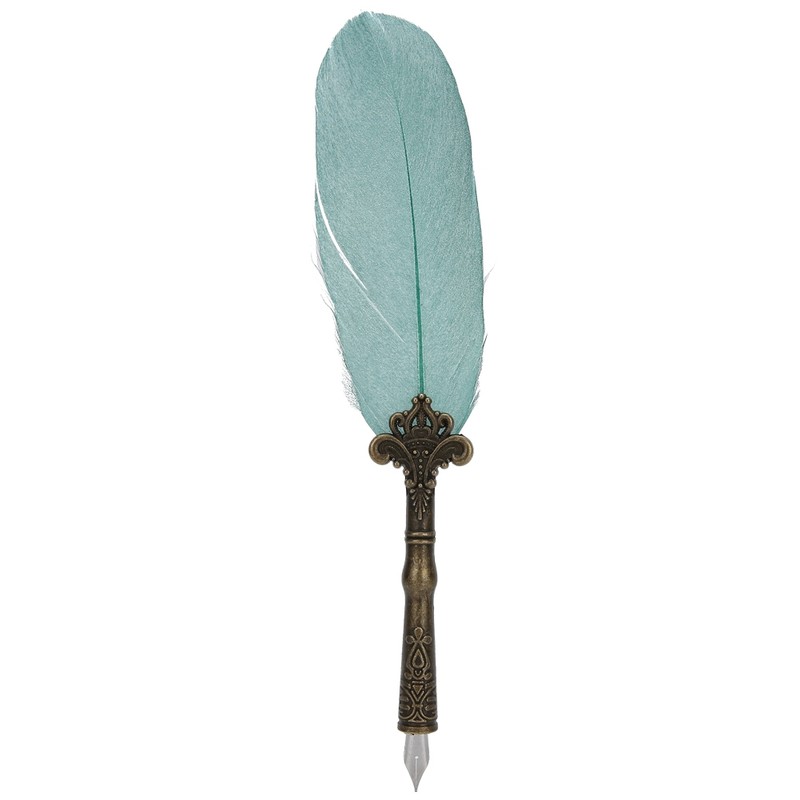 Vintage Feather Dip Pen with Ink 4 Nibs Set School