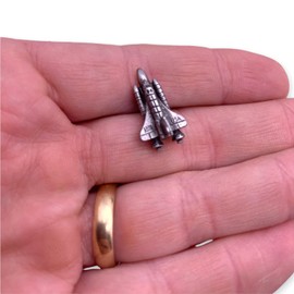 STOCKPINS Space Shuttle Lapel Pin – Cool Space Rocket Pin for NASA Fans and Physics Enthusiasts – Perfect for Backpacks, Hats, and Jackets – Made in USA