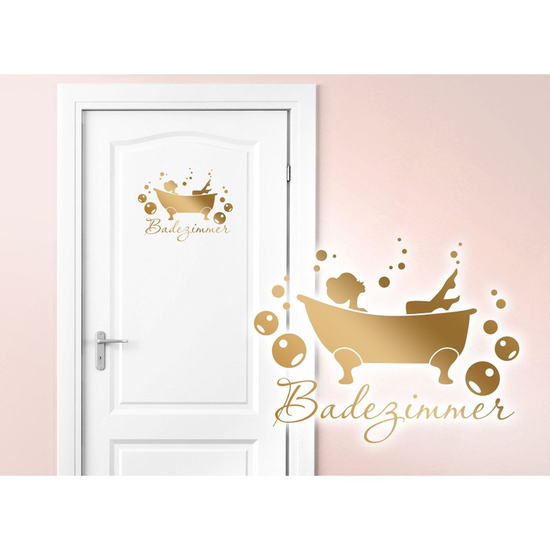 Wandaro W3407 Wall Sticker for Bathroom Bath and Toilet