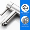 Stainless Steel Single Lever Hot Cold Water Mixer Tap with