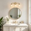 Watyo Bathroom Light Fixtures Gold Vanity Light 3 Light Wall