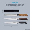 Messermeister 6” Utility Edge-Guard, Black - Fashionable & Functional Knife