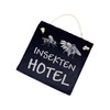 DEKO-LANDO Slate Plaque Small Sign Engraved - INSEKTEN HOTEL |