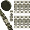 MELORDY 1 inch Buckles Straps Set with 10 Yards Nylon