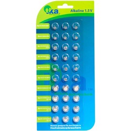 Button Cells TKA, 30s-Package, LR41/LR43/LR44/LR621/LR626/LR1130