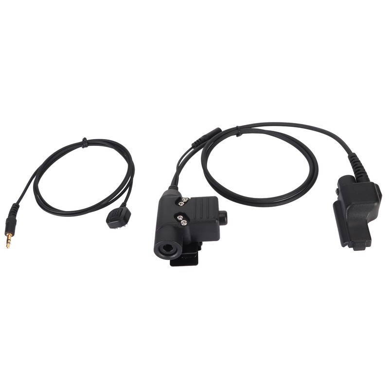 U94 PTT Adapter Durable Portable Military Intercom Headset Adapter for