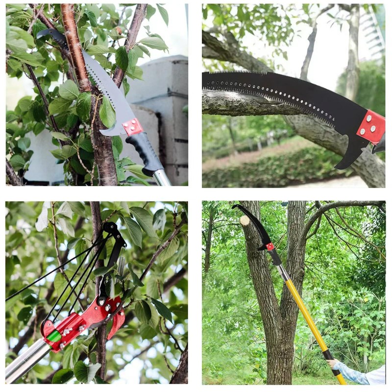 YTFLOT 2-32 Feet Pole Saws For Tree Trimming Manual Pole