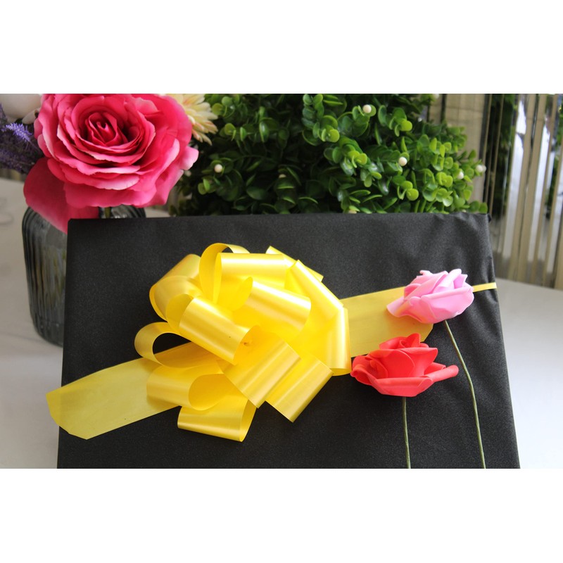 Creative Balloons Pull Bows Yellow Decorative Ribbon Bows Pull Bows