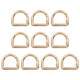 MAXQUU 10 Pieces Of D-Shaped Spring Buckle, Multi-Purpose Metal Buckle, Replacement Metal Buckle, Can Be Used In Bags, Clothes, And Lanyards.