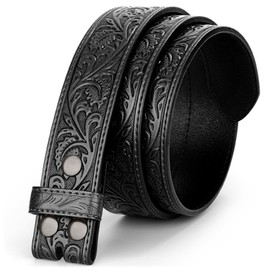 BELTROAD Western Leather Belt Strap for Men Women Cowboy Cowgirl Leather Mens Belts for Jeans Birthday Christmas Belt Gifts