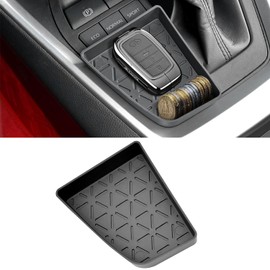 JJMY Center Console Coin Storage Organizer Compatible with Toyota RAV4 LE XLE 2020 2021 2022 2023 2024 Accessories, TP Rubber Gear Storage Box Organizer for Coin, Keys and Cards