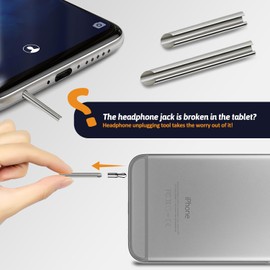 Upgrated Headphone Jack Removal Tool - Headphone Plug Extraction Tool,Jack Remover - Remove Broken Headphone Plug from Headphone Jack of Mobile Devices