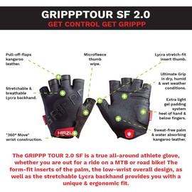 HIRZL Grippp Tour SF 2.0 (Black, XXXXL)
