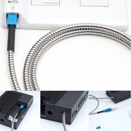 Fiber Optic Cable Pressure Resistant Bend Resistant Optical Cable Optical Wire SC Connector (1M)