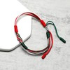 HARACRAFT White Green and Red Patriotic Infinity String Bracelet, Italy,