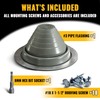 VIVIDA #3 Silicone Metal Roof Pipe Flashing Boot, High Temp