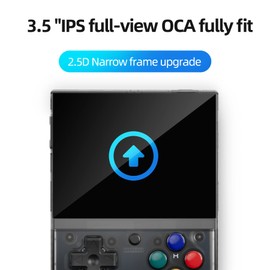 Miyoo Mini Plus Retro Game Console,3.5 Inch IPS Classic System Retro Video Games Consoles,with 64G TF Card and Wireless Networt Handheld Console Casual Game Console(Black)